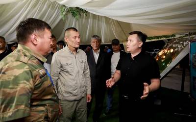 Министр ЧС РК посетил строительство плотины в Алматы