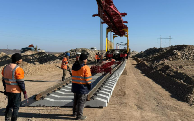 Началась укладка пути на линии «Мойынты – Кызылжар»