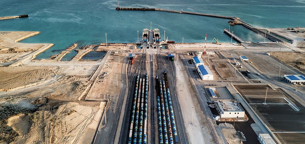 Строительство паромного комплекса в порту Курык (подъездные пути), г. Актау