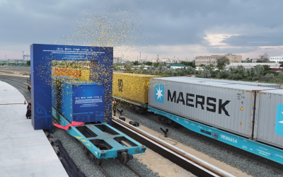 The largest container hub in the Caspian Sea has started operating in Aktau. The project was implemented with the participation of Integra Construction KZ LLP.