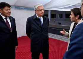 Президент посетил новый микрорайон города Талдыкорган