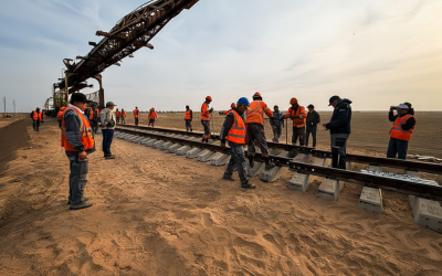 Алматыны айналып өтетін теміржолда басты жолдарды төсеу аяқталды