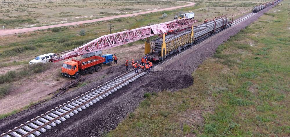 Ежегодный капремонт пути для АО "НационAnnual track overhaul for National Company Kazakhstan Temir Zholy JSC (Kazakhstan Railways) on Kazakhstan railway networks