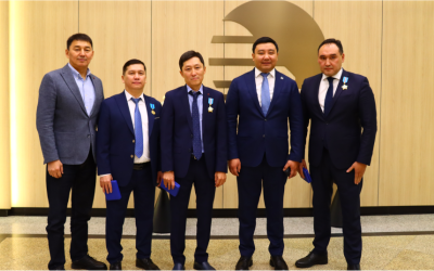 «Қазақстан темір жолы» ұлттық компаниясы» акционерлік қоғамының Бас кеңсесінде Республика күніне арналған салтанатты іс-шаралар жалғасын тапты.