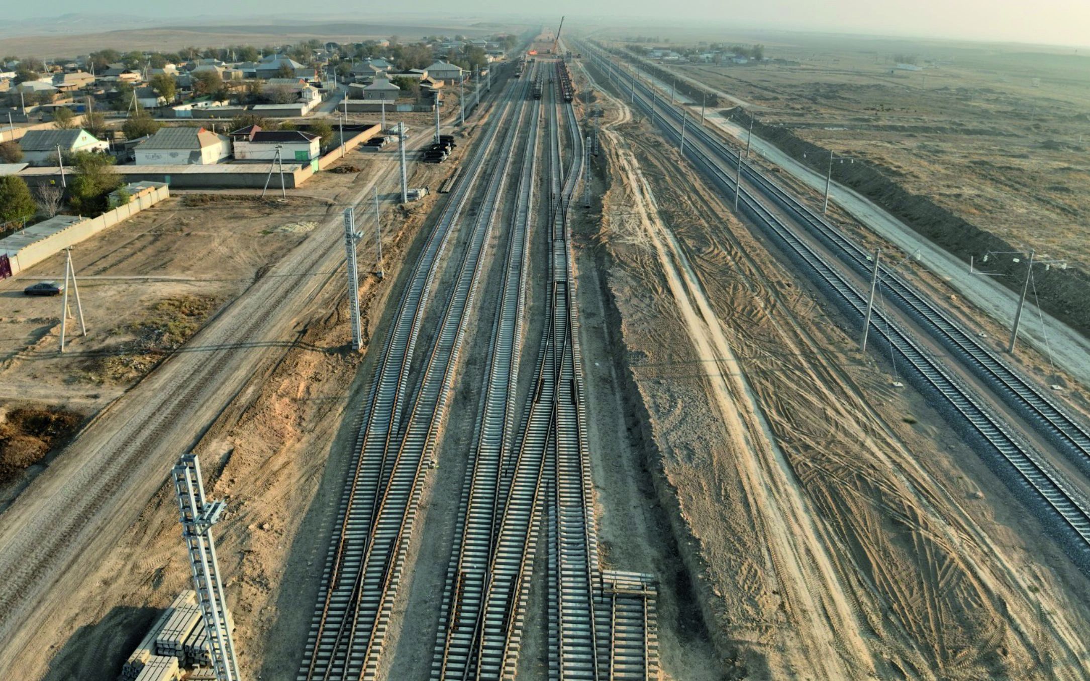 Integra Construction продолжает масштабное строительство железнодорожной линии «Дарбаза – Мактаарал»