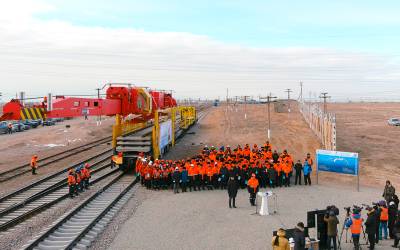Commencement of construction of the second track of Dostyk – Moyinty section